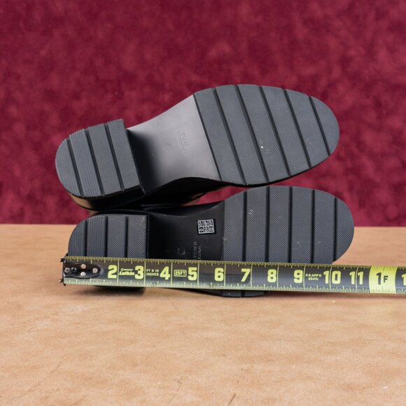 Stuart Weitzman Women Boulevard Black Leather Moto Buckle Mid Calf Boots sz 9 - Picture 5 of 8